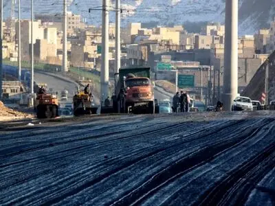 اجرای عملیات عمرانی در آزادراه تهران- کرج- قزوین 