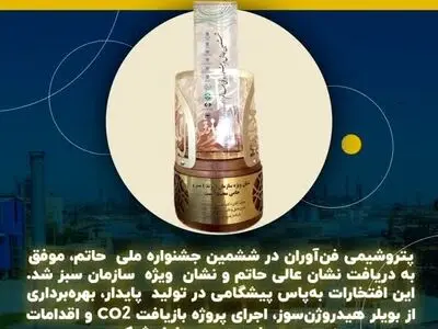 پتروشیمی فن آوران درخشان ترین برند تولید سبز کشور شد