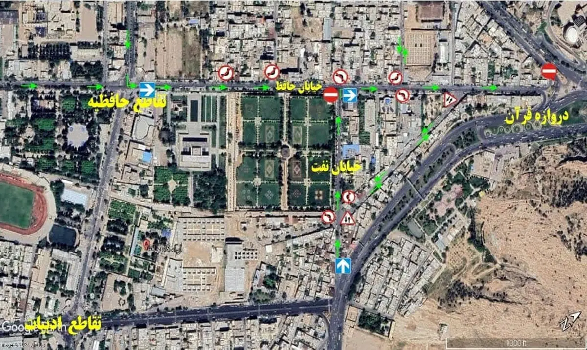 خیابان حافظ و خیابان نفت یکطرفه شد