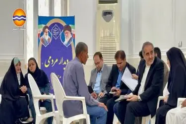 دیدار مدیرعامل سازمان منطقه آزاد قشم با مردم در روستای دهخدا 
