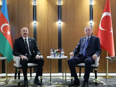 دیدار اردوغان و علی‌اف در حاشیه نشست سازمان همکاری شانگهای