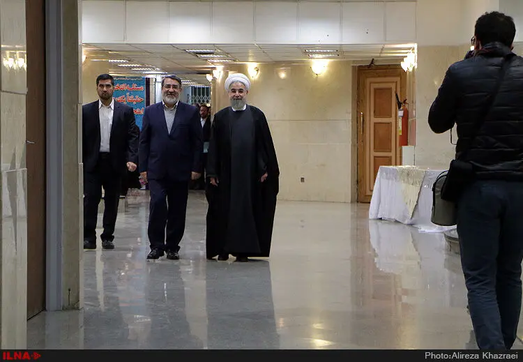 رئیس جمهور وارد ستاد انتخابات کشور شد + عکس