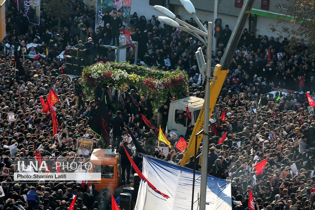 گزارش اسکای‌نیوز از مراسم باشکوه تشییع پیکر سردار سلیمانی