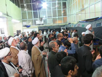 مراسم شب قدر در دفتر آیت الله صانعی در قم برگزار شد+تصاویر