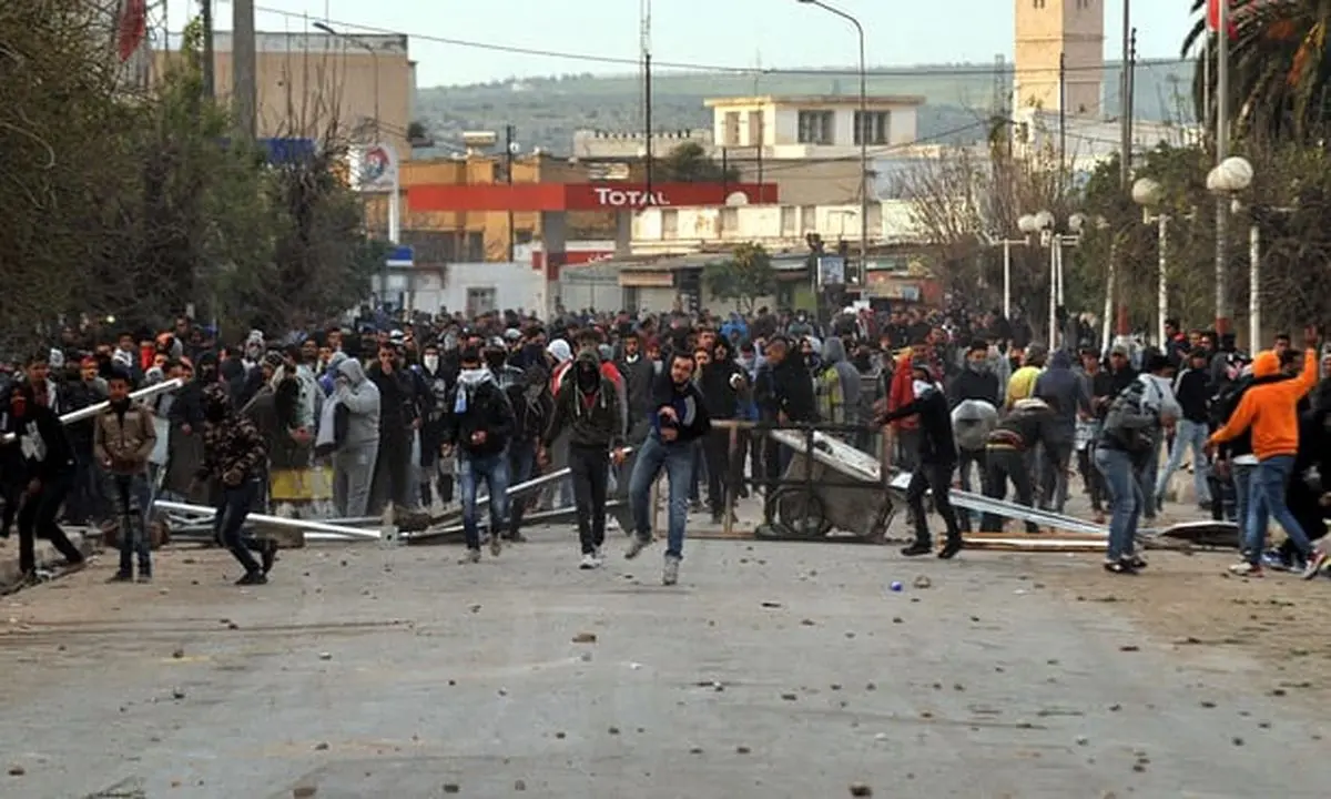 Who is protesting in Tunisia and why?