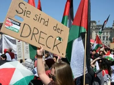 برگزاری راهپیمای حامیان فلسطین در برلین