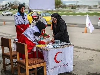 بهره‌مندی بیش از ۵۵ هزار نفر از خدمات بشردوستانه هلال‌احمر در طرح نوروزی