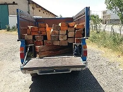 کشف چوب قاچاق در دشت آزادگان