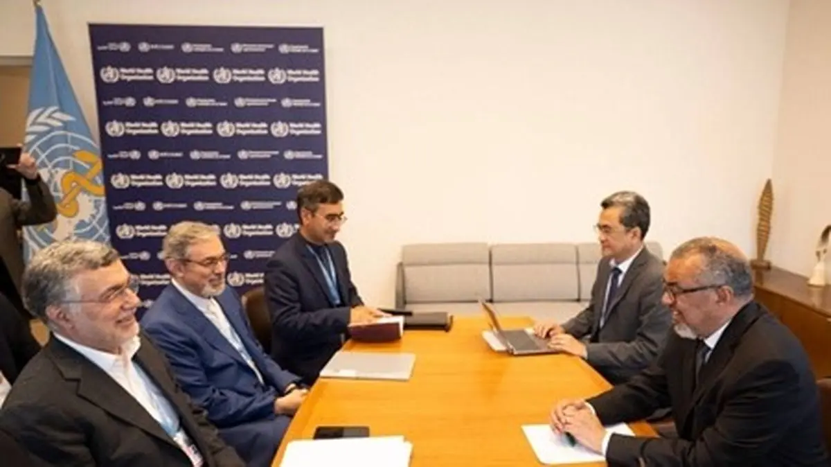 ملاقات وزیر بهداشت و هیأت همراه با دبیر کل سازمان جهانی بهداشت