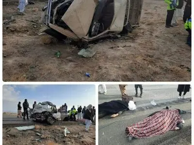 مرگ پنج نفر از کادر درمان شبکه بهداشت میرجاوه بر اثر حادثه تصادف