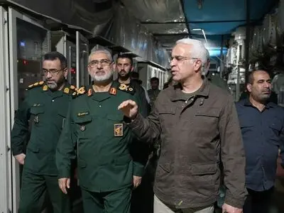 بازدید فرمانده سپاه خوزستان از پروژه‌های بازسازی فجر انرژی خلیج‌فارس 