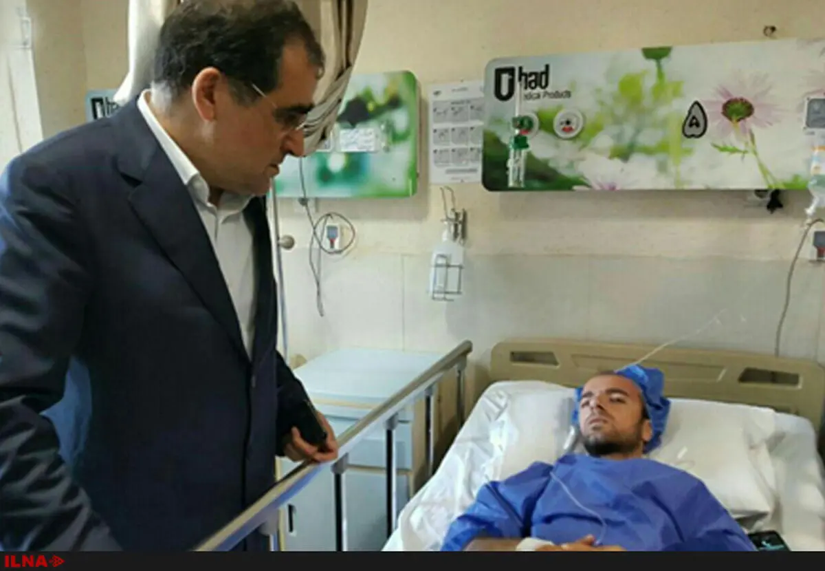 عیادت وزیر بهداشت از مصدومان حوادث تروریستی امروز