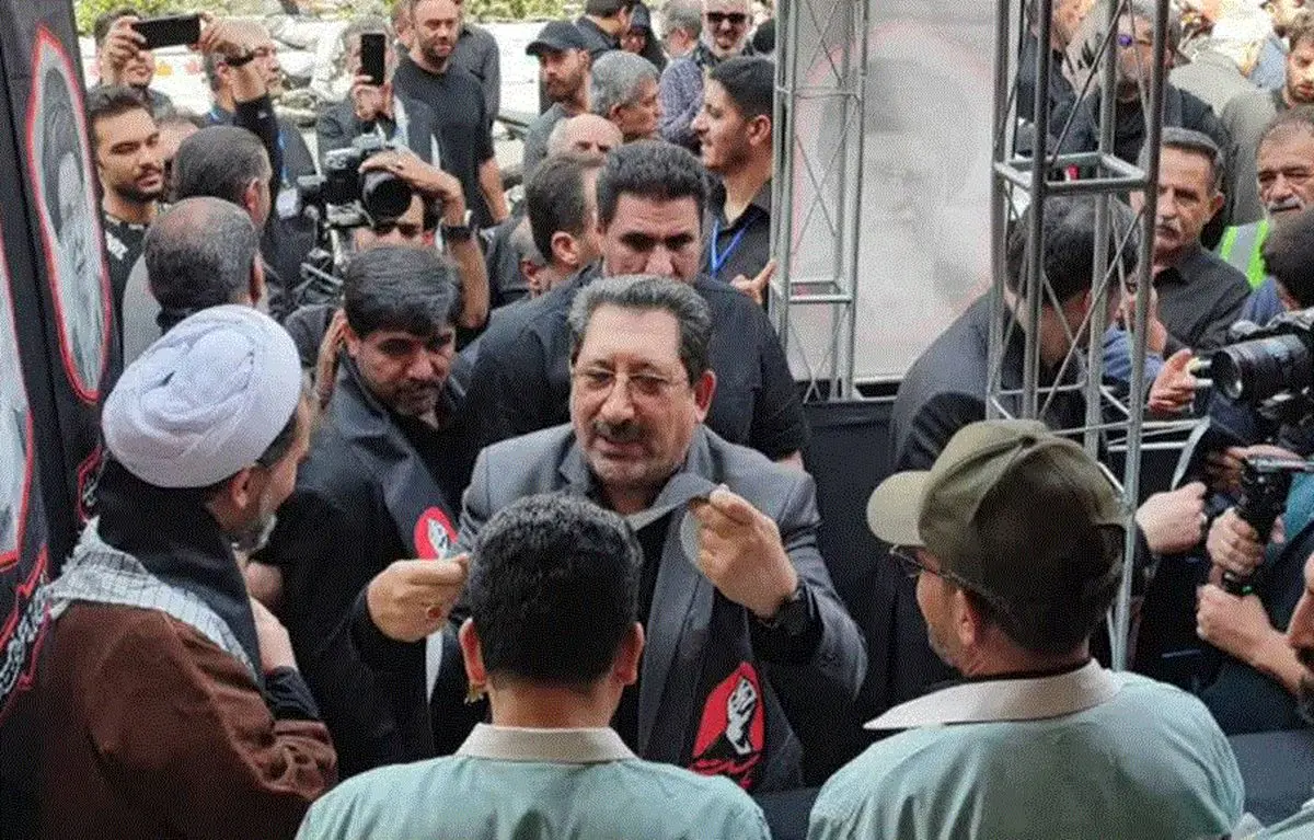 حضور وزیر صمت در موکب گروه فولاد مبارکه در آیین تشییع رهبر شهید انقلاب