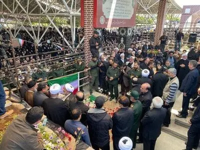 اولین تصاویر از مزار شهید آل هاشم پس از دفن 