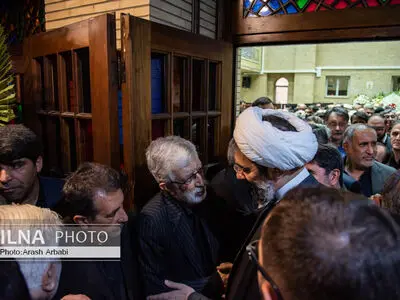 مراسم ترحیم مادر غلامعلی حداد عادل
