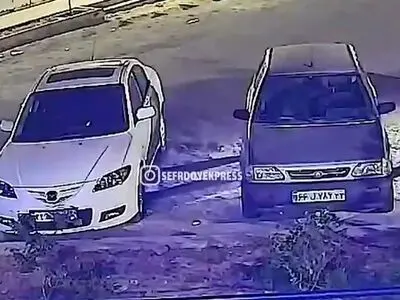 سرقت مزدا ۳ در محدوده درب غربی استادیوم آزادی به راحتی در عرض کمتر از یک دقیقه + فیلم