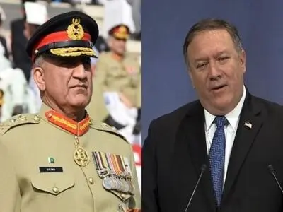 گفت و گوی تلفنی پمپئو با رییس ستاد کل ارتش پاکستان