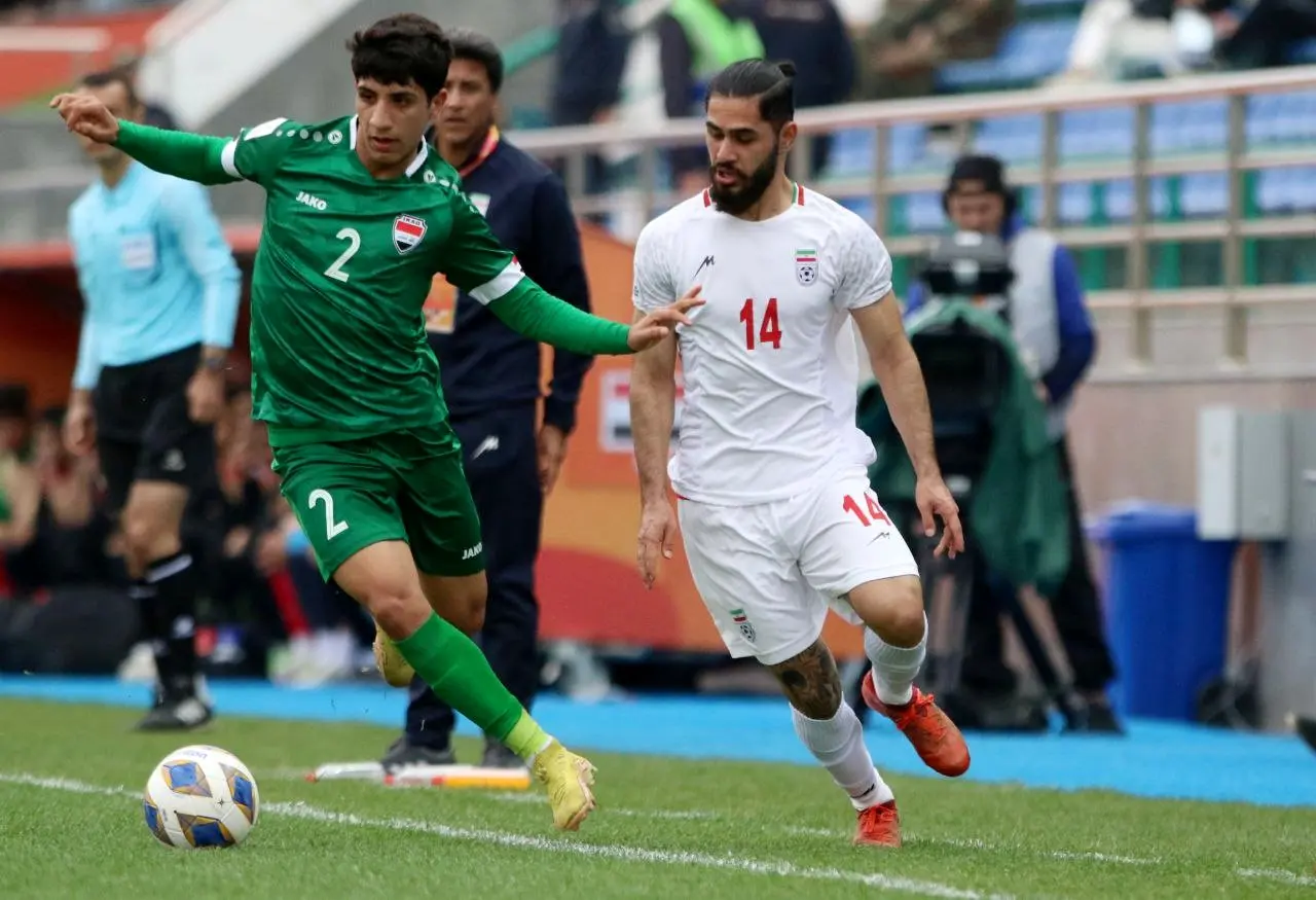 ویدیو: گل اول جوانان عراق به ایران توسط علی جاسم
