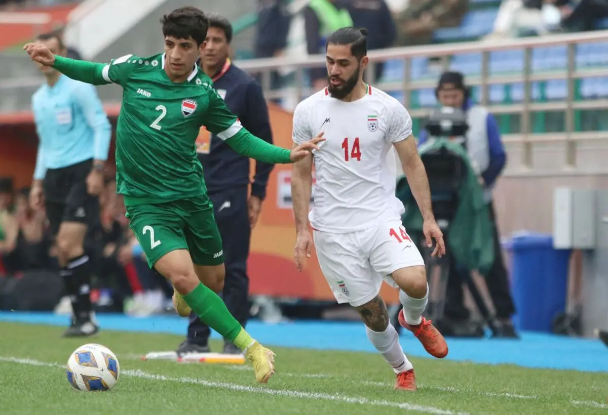 ویدیو: گل اول جوانان عراق به ایران توسط علی جاسم