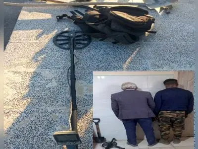 کشف گنج‌یاب ۱۰ میلیاردی فاقد مجوز در تیبا