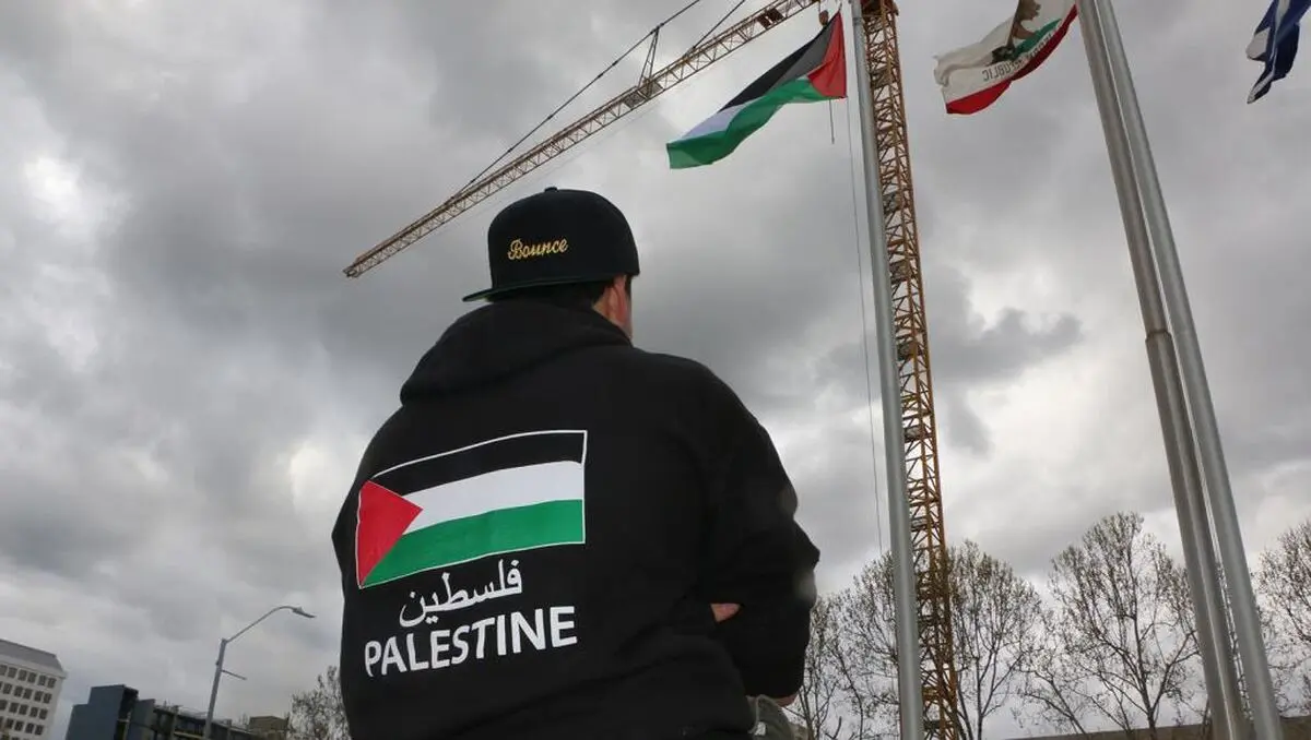 برافراشته شدن پرچم فلسطین در شورای شهر سن‌حوزه آمریکا
