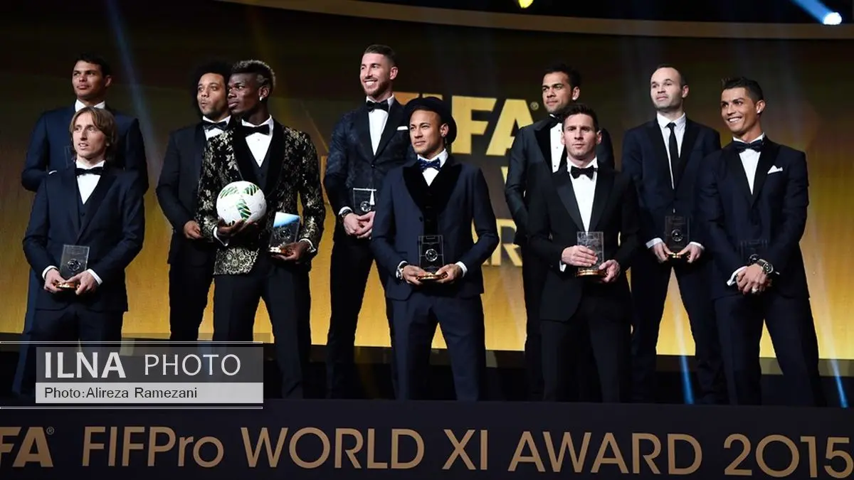 فیفا تیم منتخب سال 2015 را انتخاب کرد