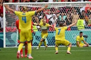 اوکراین ۲-۱ مراکش/ باخت مراکش مقابل تیم ده نفره!