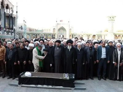 پیکر مرحوم آیت الله راستی کاشانی در قم تشییع و به خاک سپرده شد