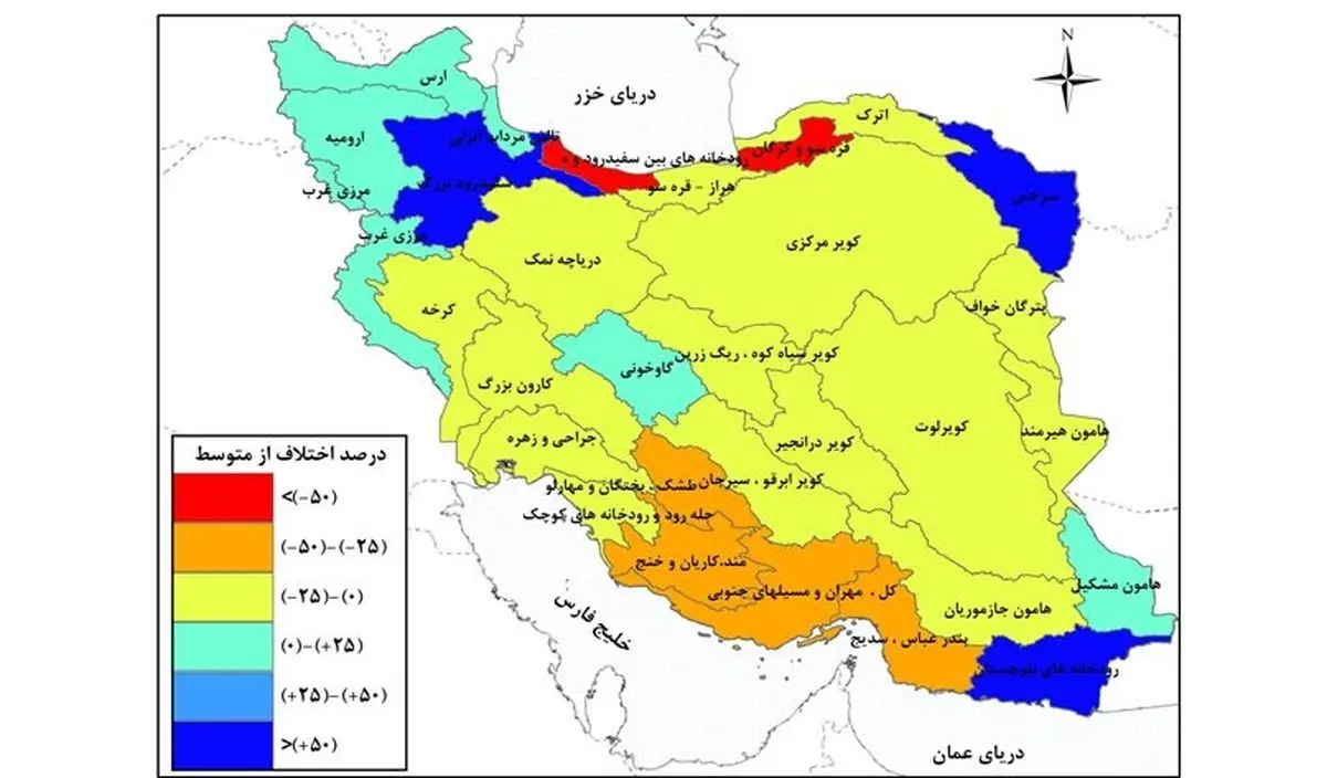 پیش‌بینی بارش مطلوب در ۳ حوضه آبریز تا آخر بهمن‌ماه