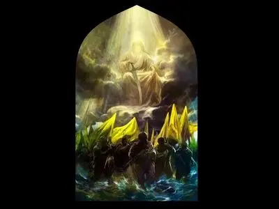 نقاشی روح‌الامین برای سیدحسن نصرالله