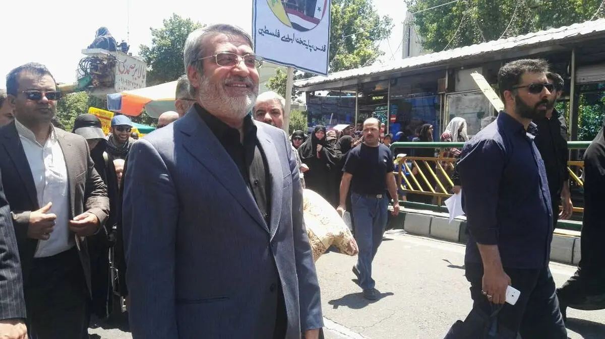 حضور وزیر کشور در راهپیمایی روز قدس