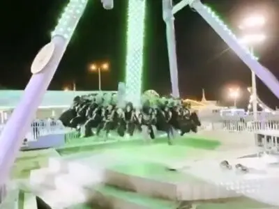 حادثه در یک شهربازی در عربستان ۲۳ زخمی برجای گذاشت + فیلم