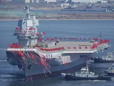 China launches first domestically-built aircraft carrier