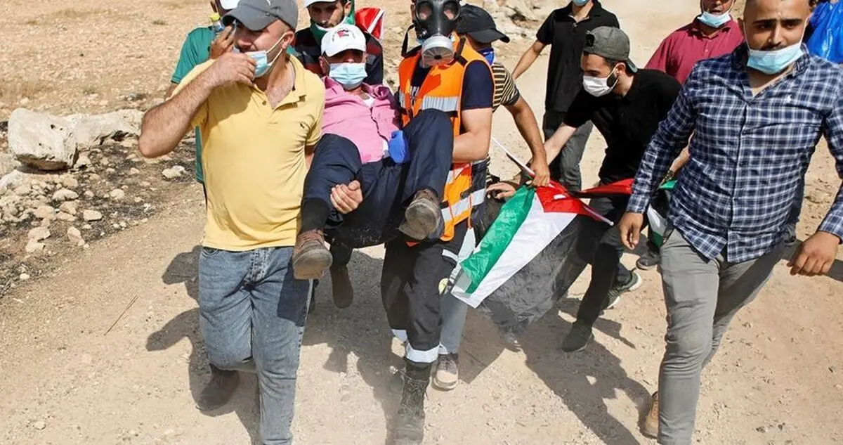 ۱۳۵ فلسطینی در درگیری با نظامیان صهیونیست در نابلس زخمی شدند