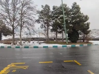 بارش برف؛ شهرک شهید محلاتی تهران + فیلم