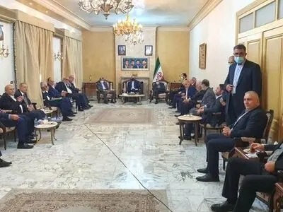 دیدار تعدادی از احزاب و گروه‌های لبنانی با وزیر امور خارجه ایران