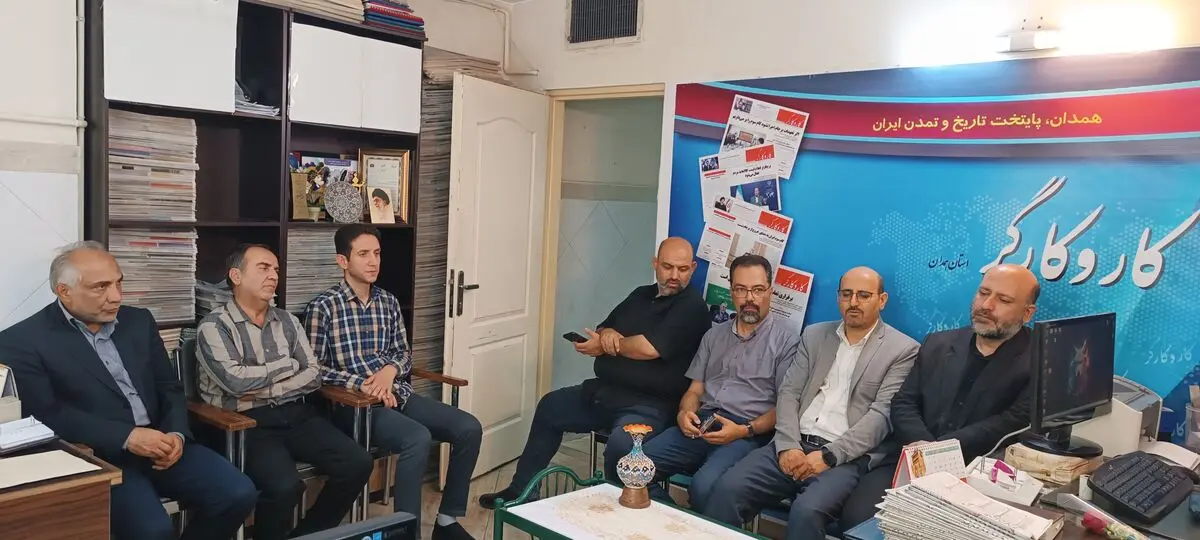 بازدید معاون امور فرهنگی ارشاد و هیئت مدیره خانه مطبوعات استان همدان از خبرگزاری ایلنا