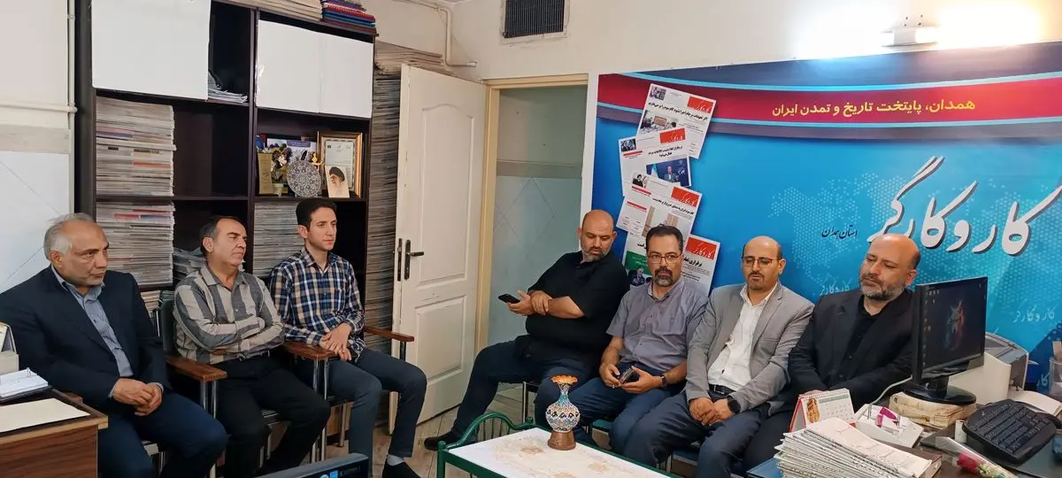 بازدید معاون امور فرهنگی ارشاد و هیئت مدیره خانه مطبوعات استان همدان از خبرگزاری ایلنا