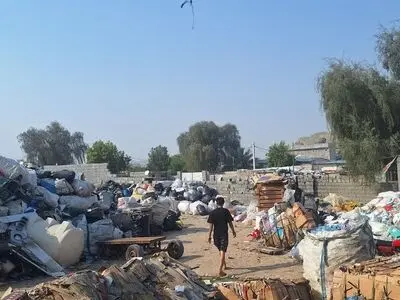 پلمب ۴ انبار ضایعاتی کلان در آبشورک بندرعباس