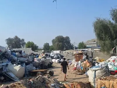 پلمب ۴ انبار ضایعاتی کلان در آبشورک بندرعباس