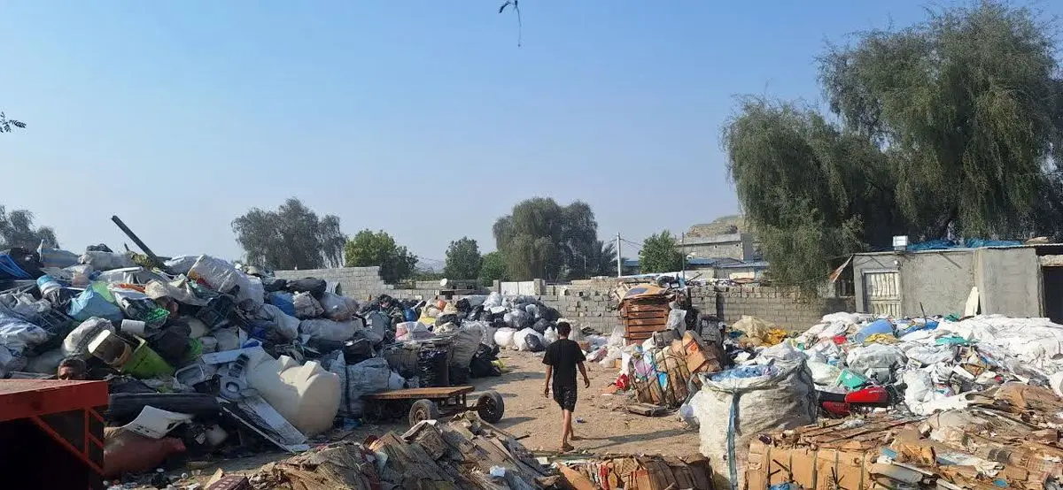 پلمب ۴ انبار ضایعاتی کلان در آبشورک بندرعباس