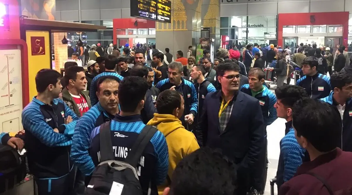 اعضای تیم ملی کشتی فرنگی بامداد امروز وارد کشور هند شدند