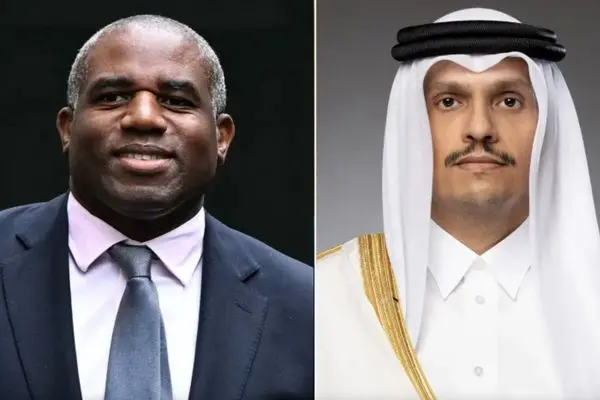 گفت‌وگوی تلفنی وزرای خارجه انگلیس و قطر درباره تجاوز اسرائیل به ایران