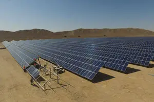 اختصاص۴۵۶ هکتار زمین از منابع طبیعی و ملی برای احداث نیروگاه خورشیدی در این شهرستان 