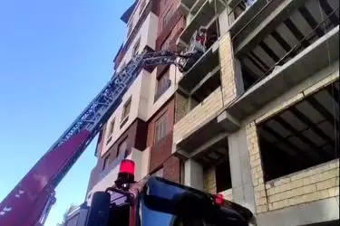 مصدومیت یک کارگر ساختمانی در کرمانشاه