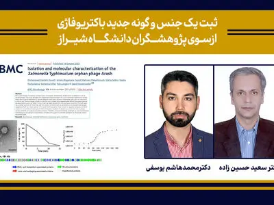 ثبت یک گونه جدید باکتریوفاژی از سوی پژوهشگران دانشگاه شیراز