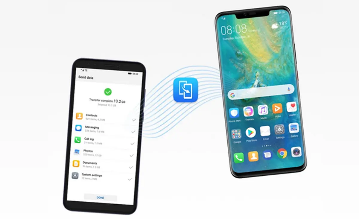 سریع‌ترین روش انتقال اطلاعات به گوشی جدید هوآوی