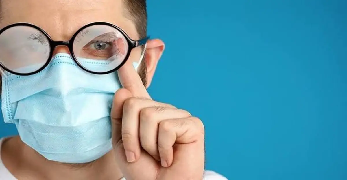 ترفند جلوگیری از بخار کردن عینک