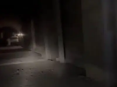 کشف یک تونل بزرگ در حومه دمشق + فیلم