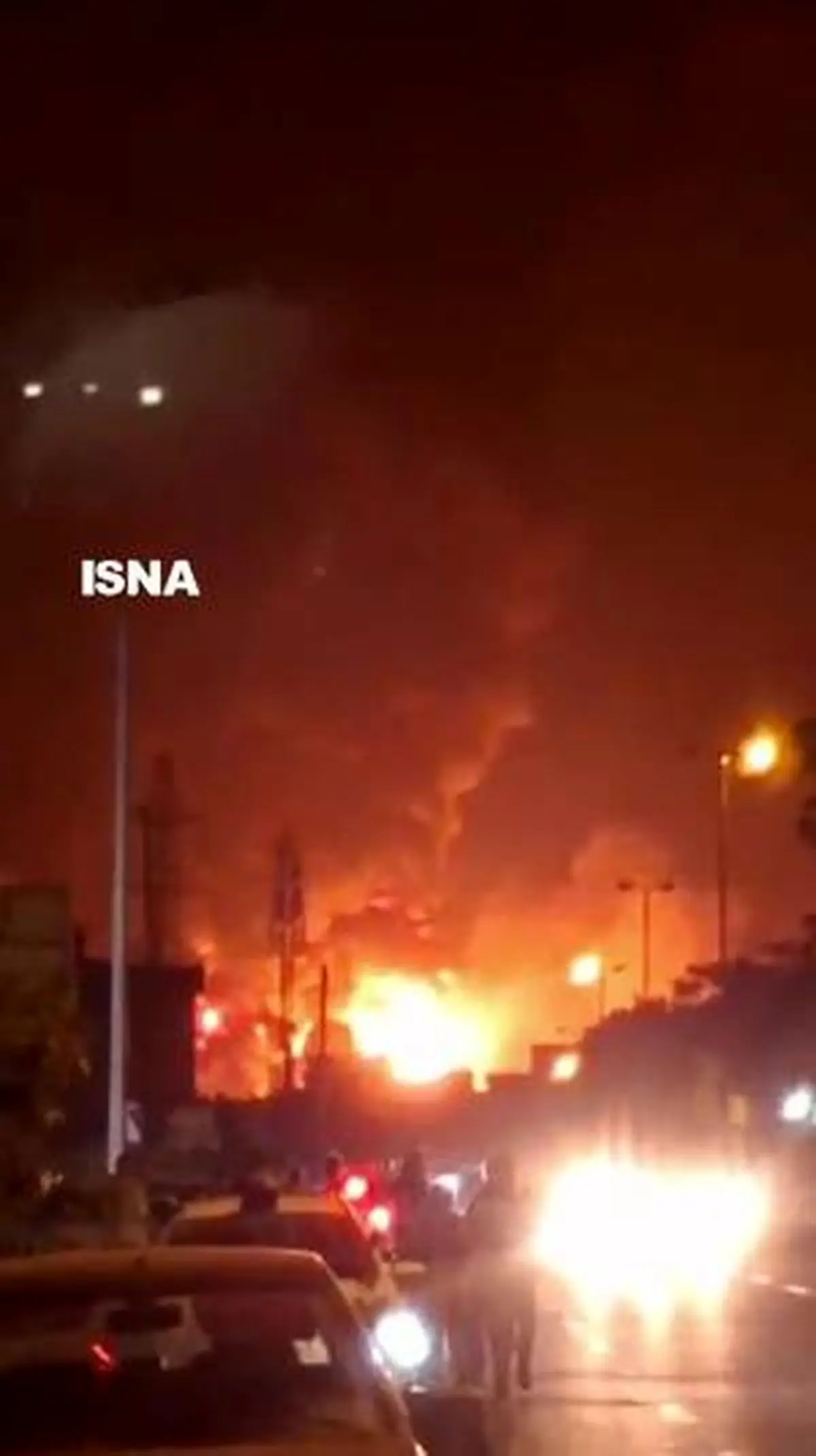 تصاویر جدید از انفجار مهیب در انبار نفت شهران + فیلم